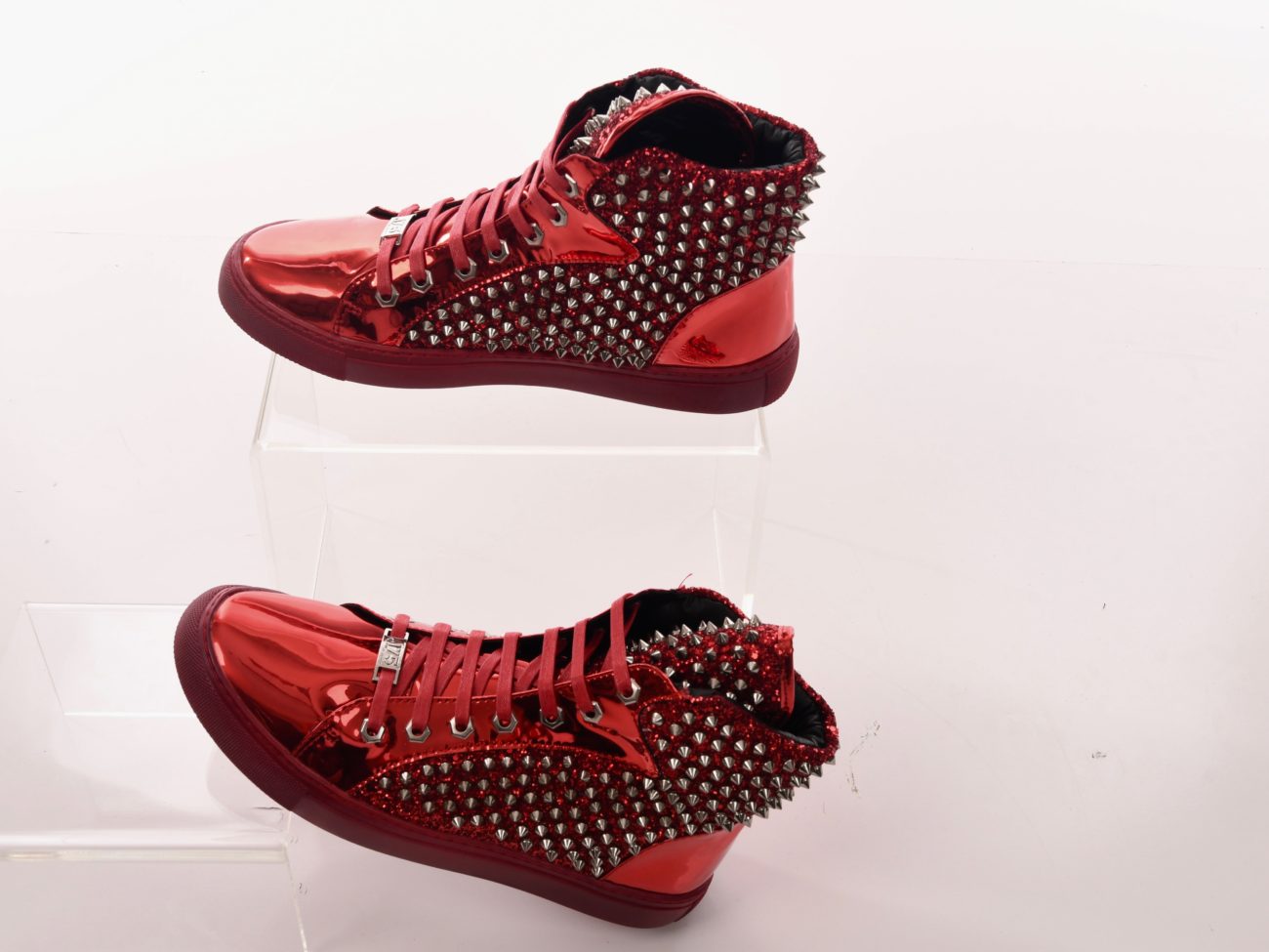 red high top sneakers mens